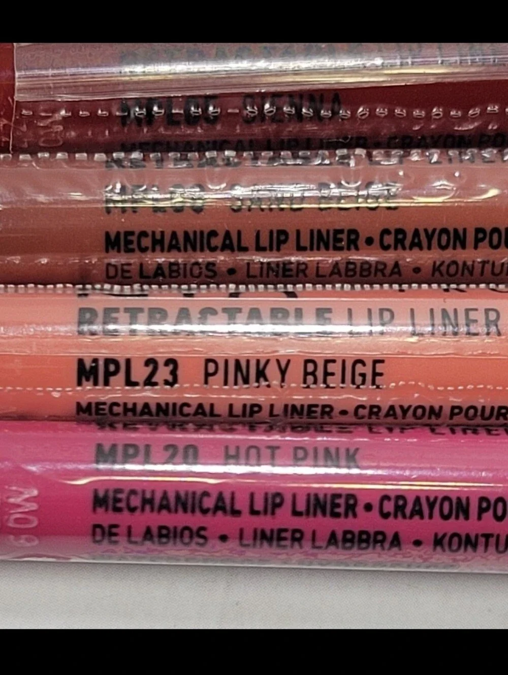 Nyx 6 Piece Retractable Lip Liner Bundle NEW!